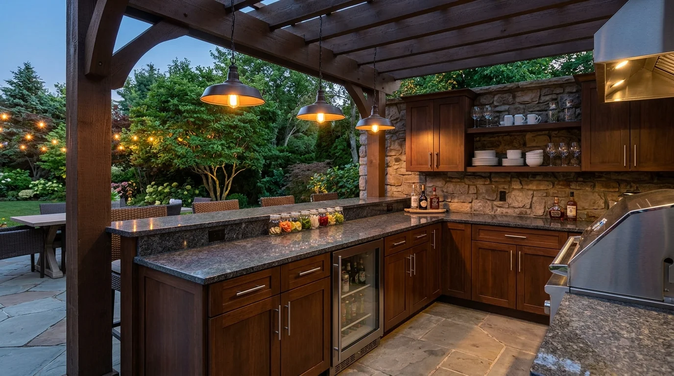 4. Add lighting that extends the space into evening