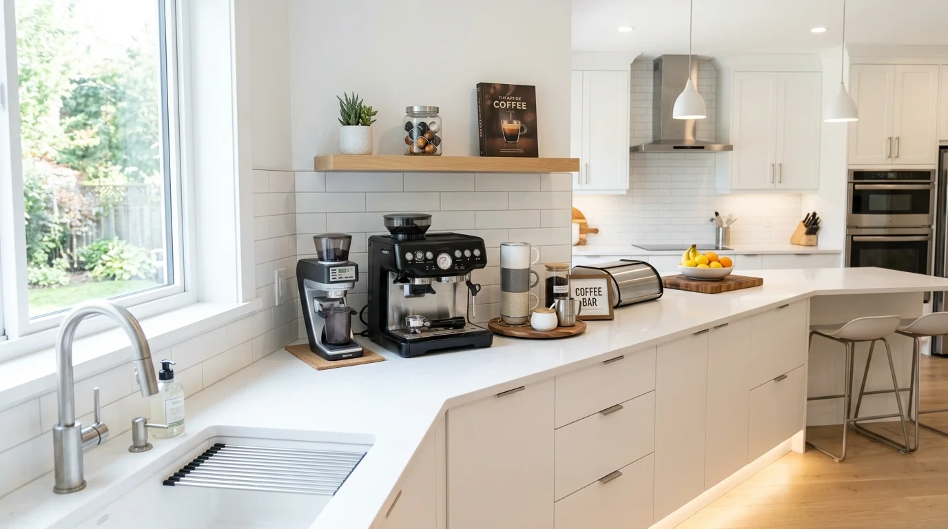 4. Bring in lighting that flatters the finish