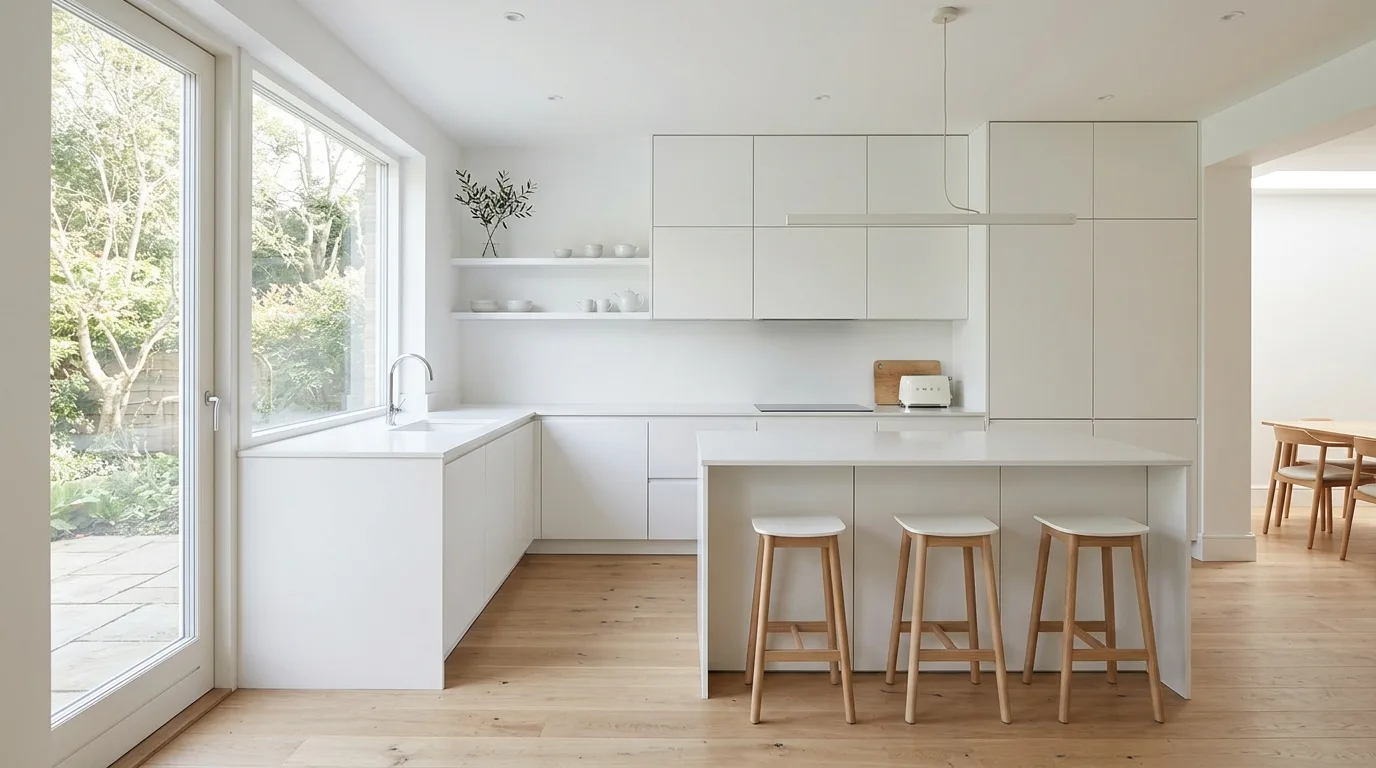 4. Bring in lighting that flatters the finish