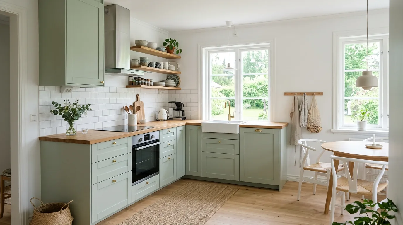 4. Bring in lighting that flatters the finish