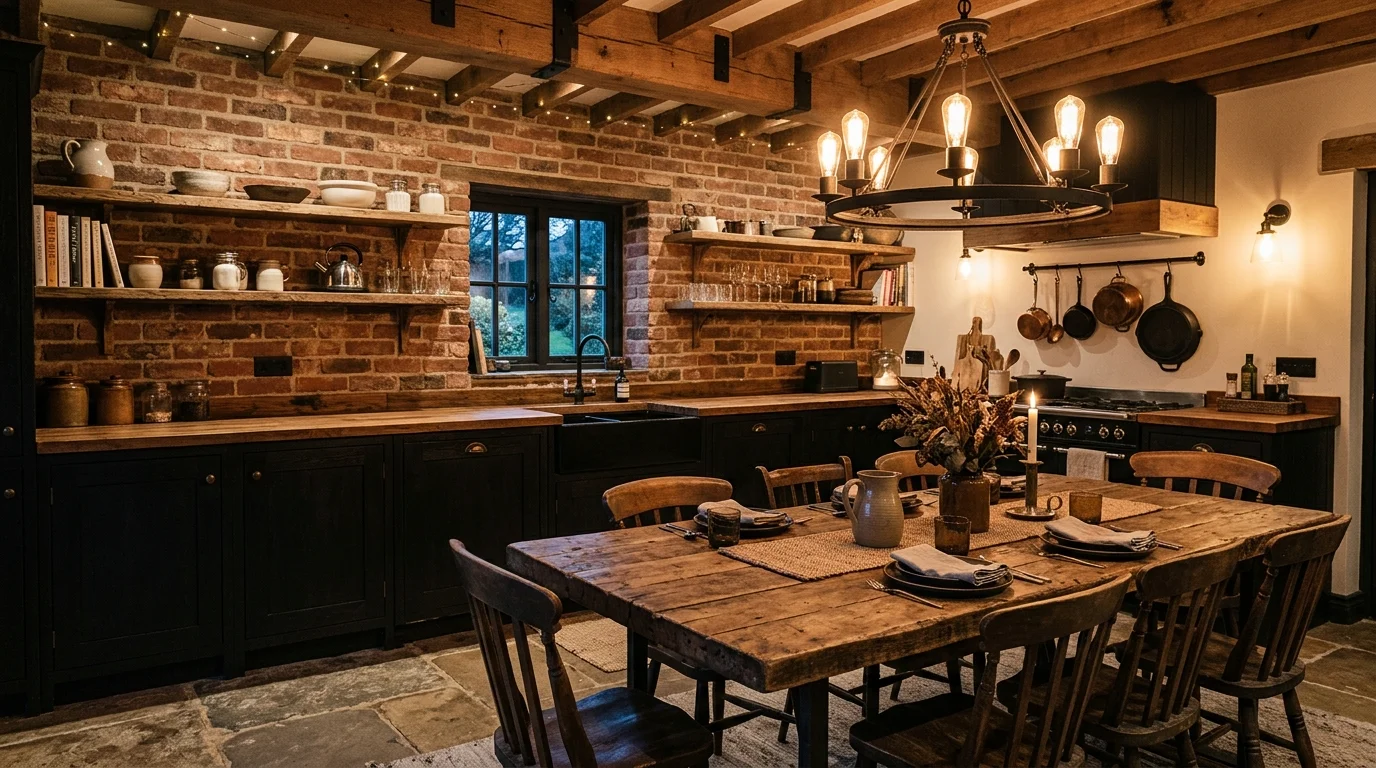 4. Bring in lighting that flatters the finish