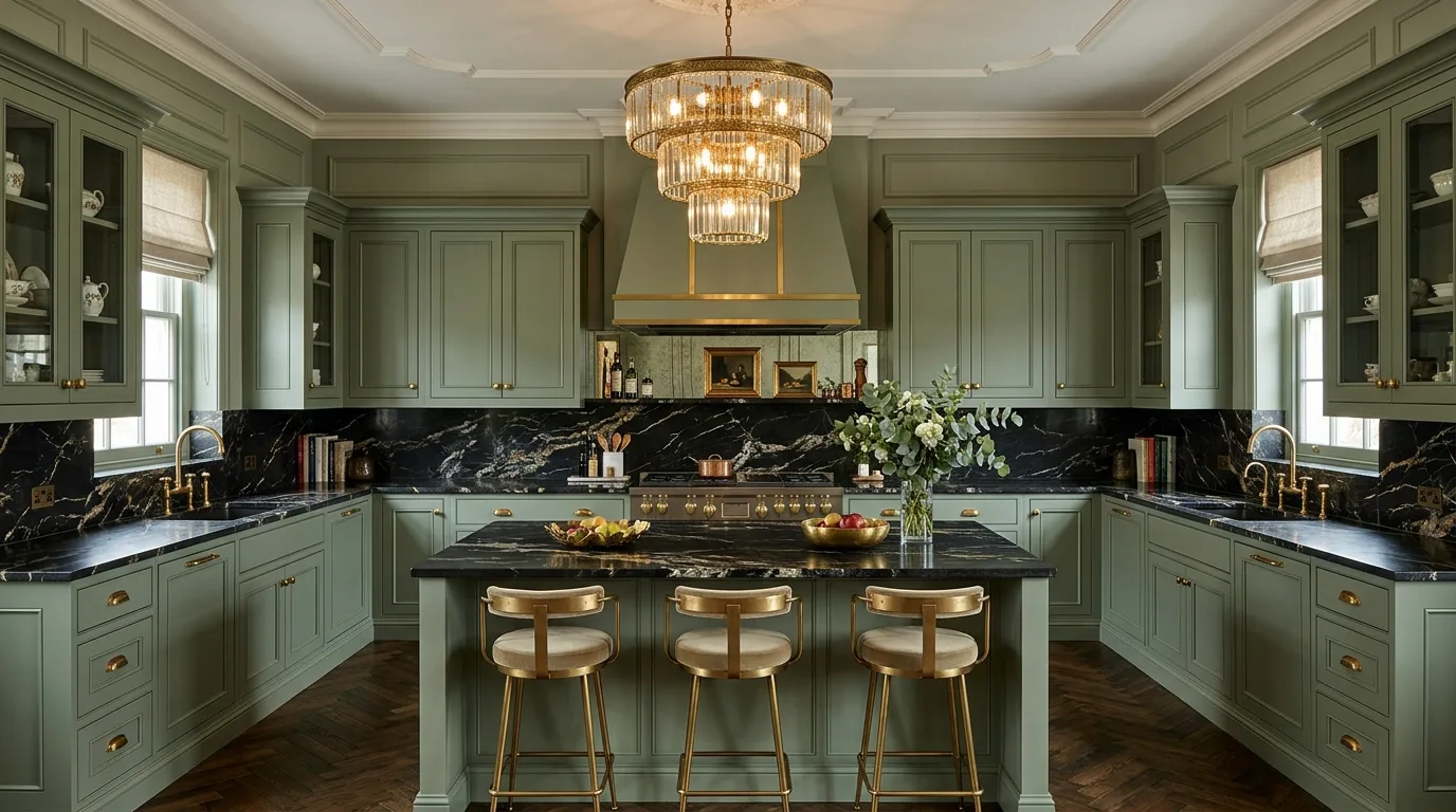 4. Bring in lighting that flatters the finish