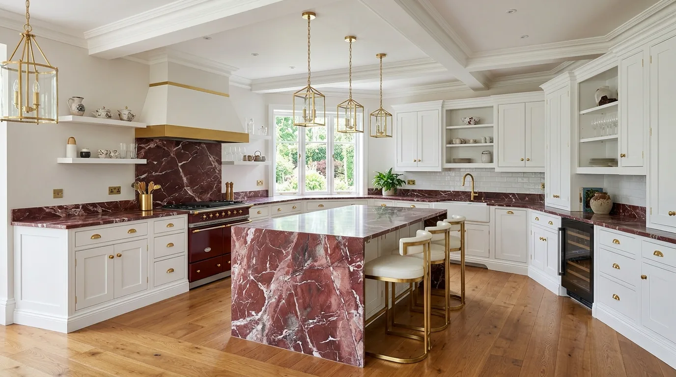 4. Bring in lighting that flatters the finish