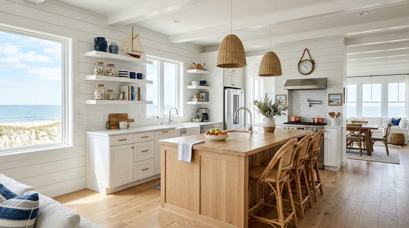 4. Bring in lighting that flatters the finish