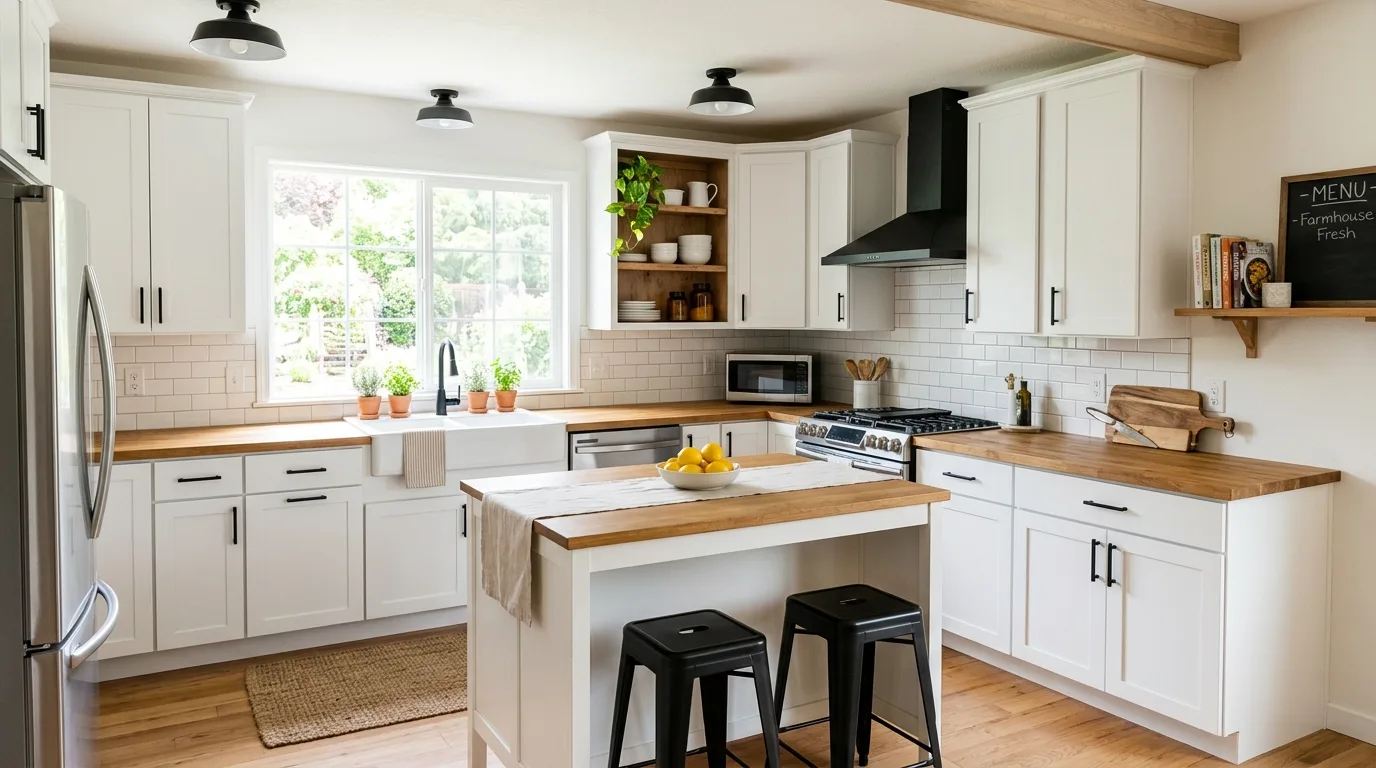 11 Budget Friendly Modern Farmhouse Kitchen on a Budget Makeover Tips