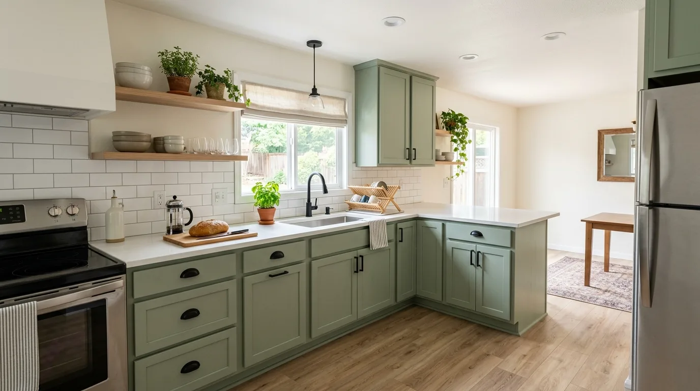 4. Bring in lighting that flatters the finish