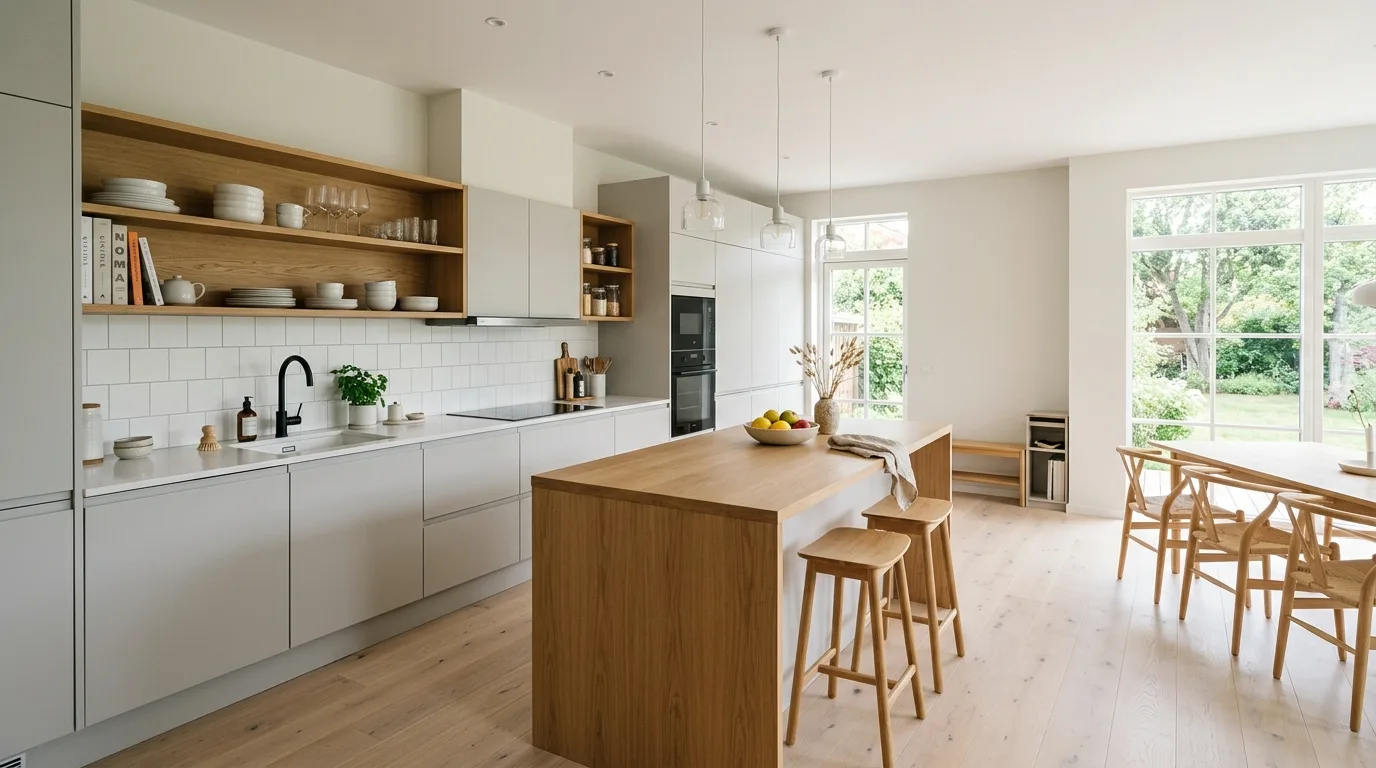 4. Bring in lighting that flatters the finish