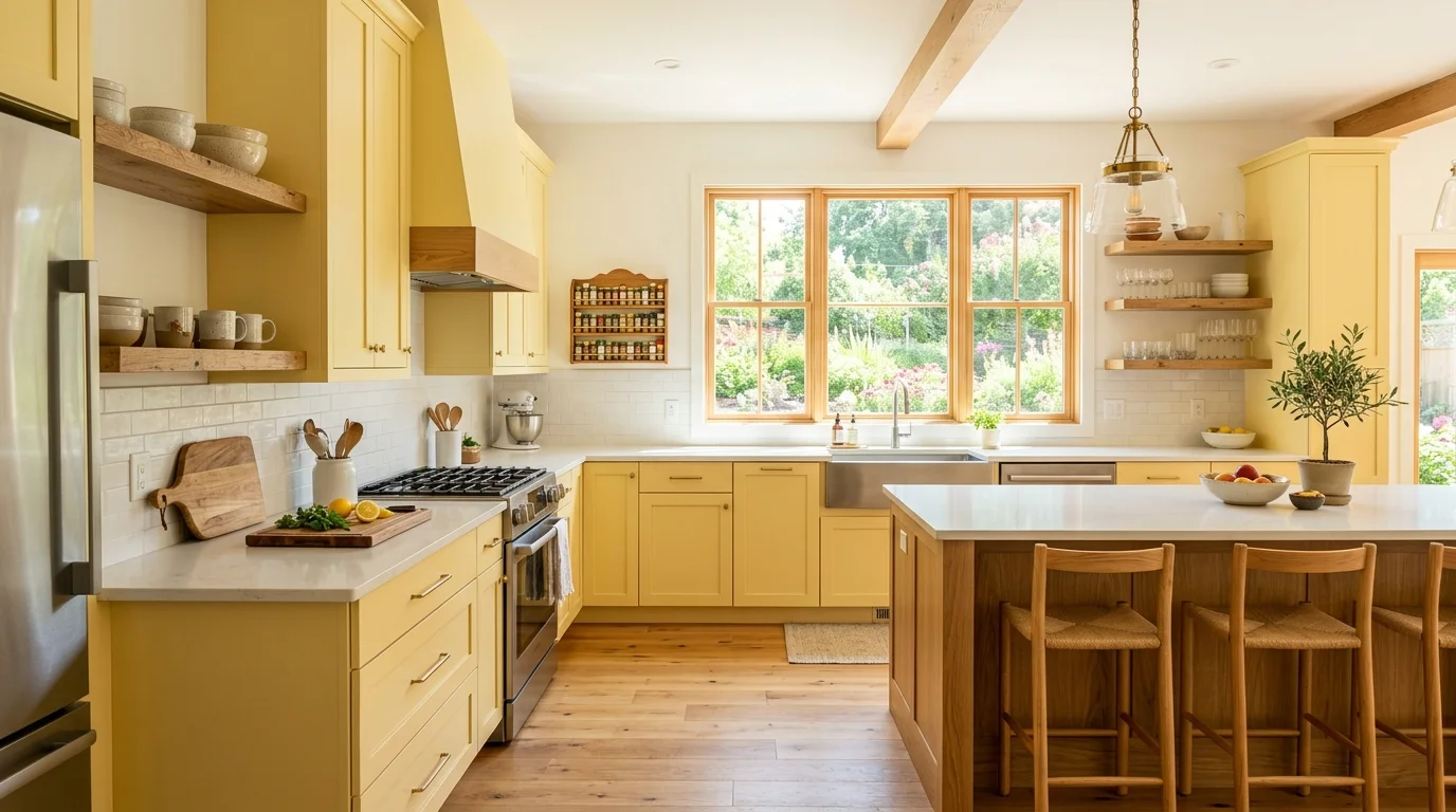12 Cheerful Butter Yellow Kitchen Designs for a Sunny Disposition