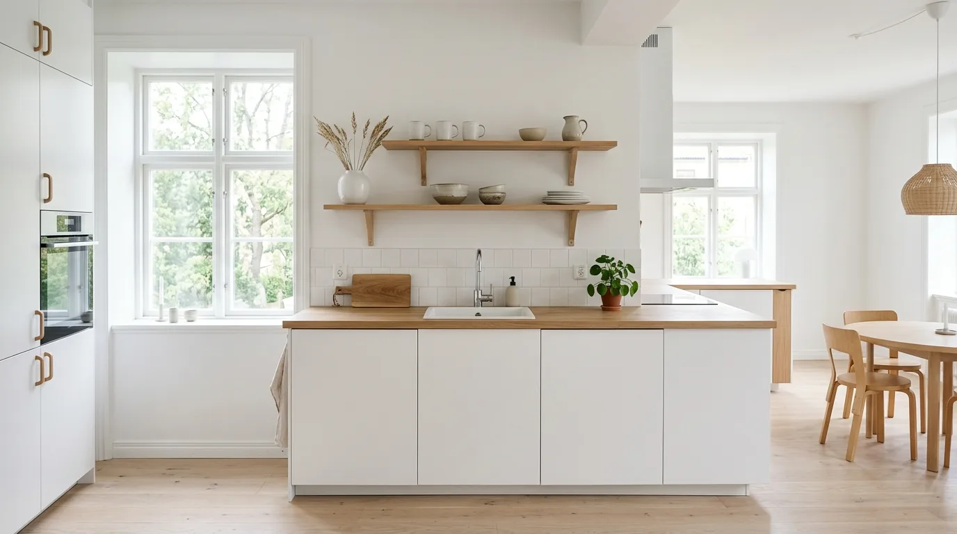 4. Bring in lighting that flatters the finish