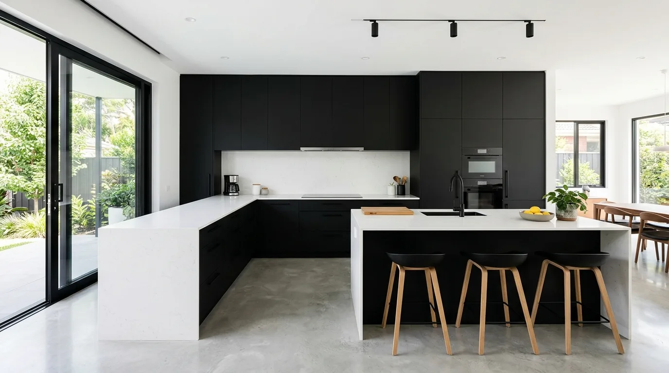 4. Bring in lighting that flatters the finish