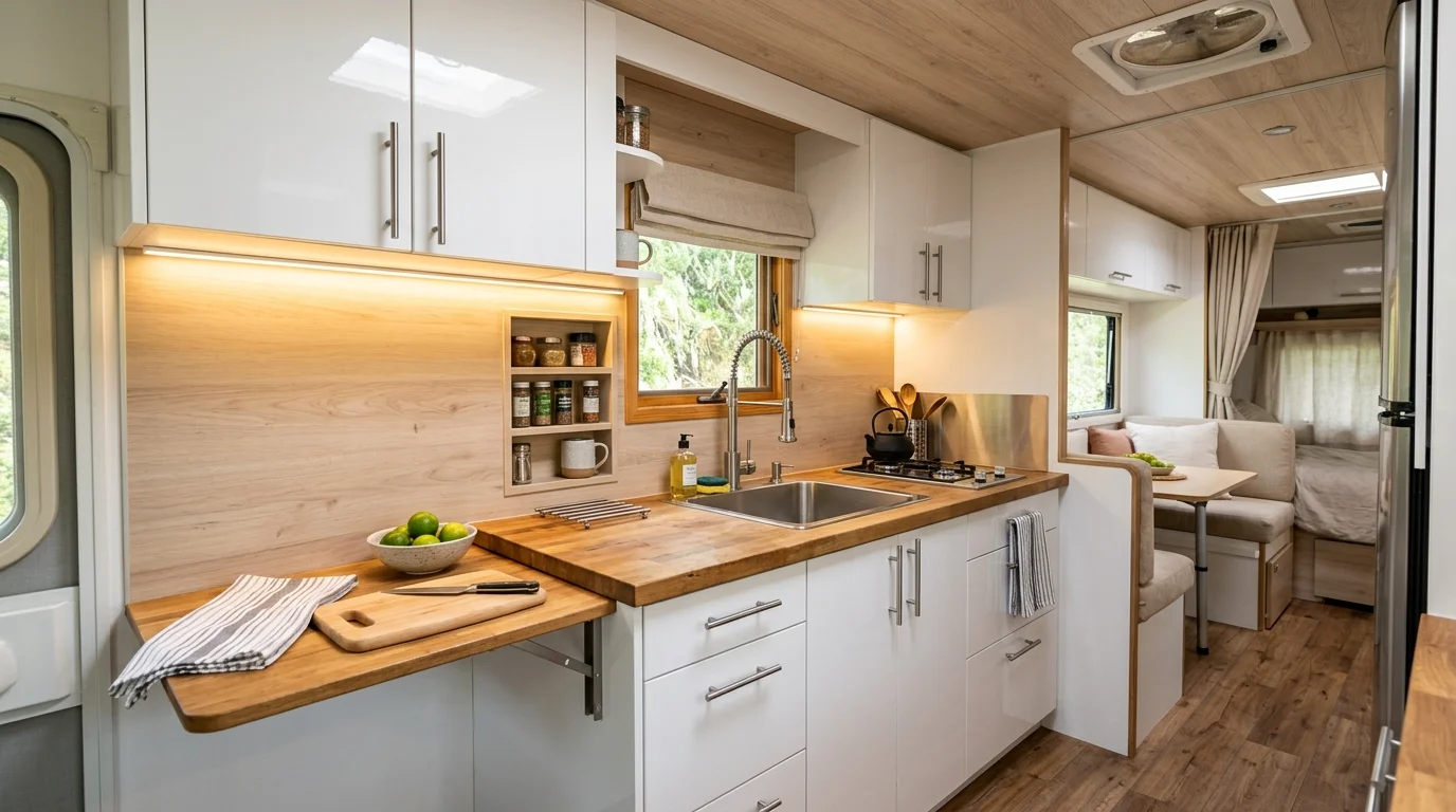 13 Clever RV Kitchen Remodel Ideas for Life on the Road