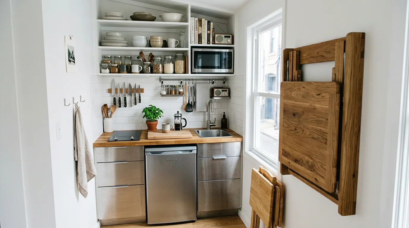 4. Bring in lighting that flatters the finish