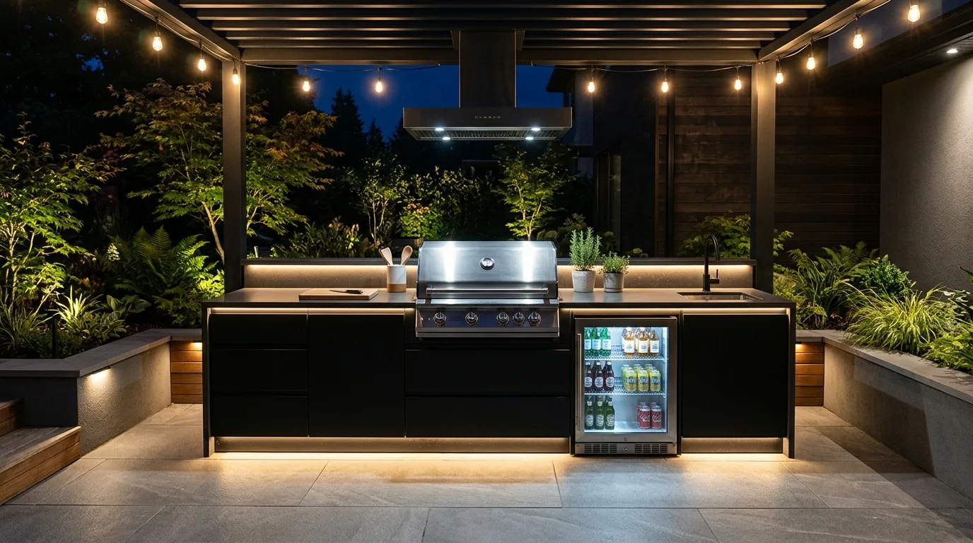 4. Add lighting that extends the space into evening