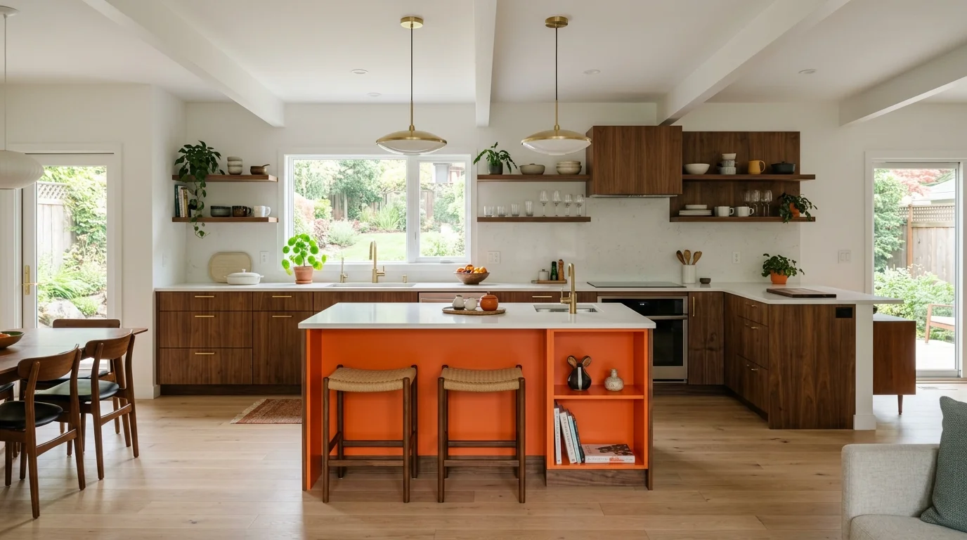 4. Bring in lighting that flatters the finish