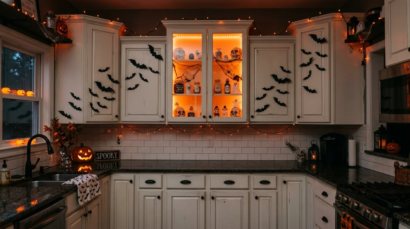 11 Creative Halloween Kitchen Cabinets Decor for a Festive Fright