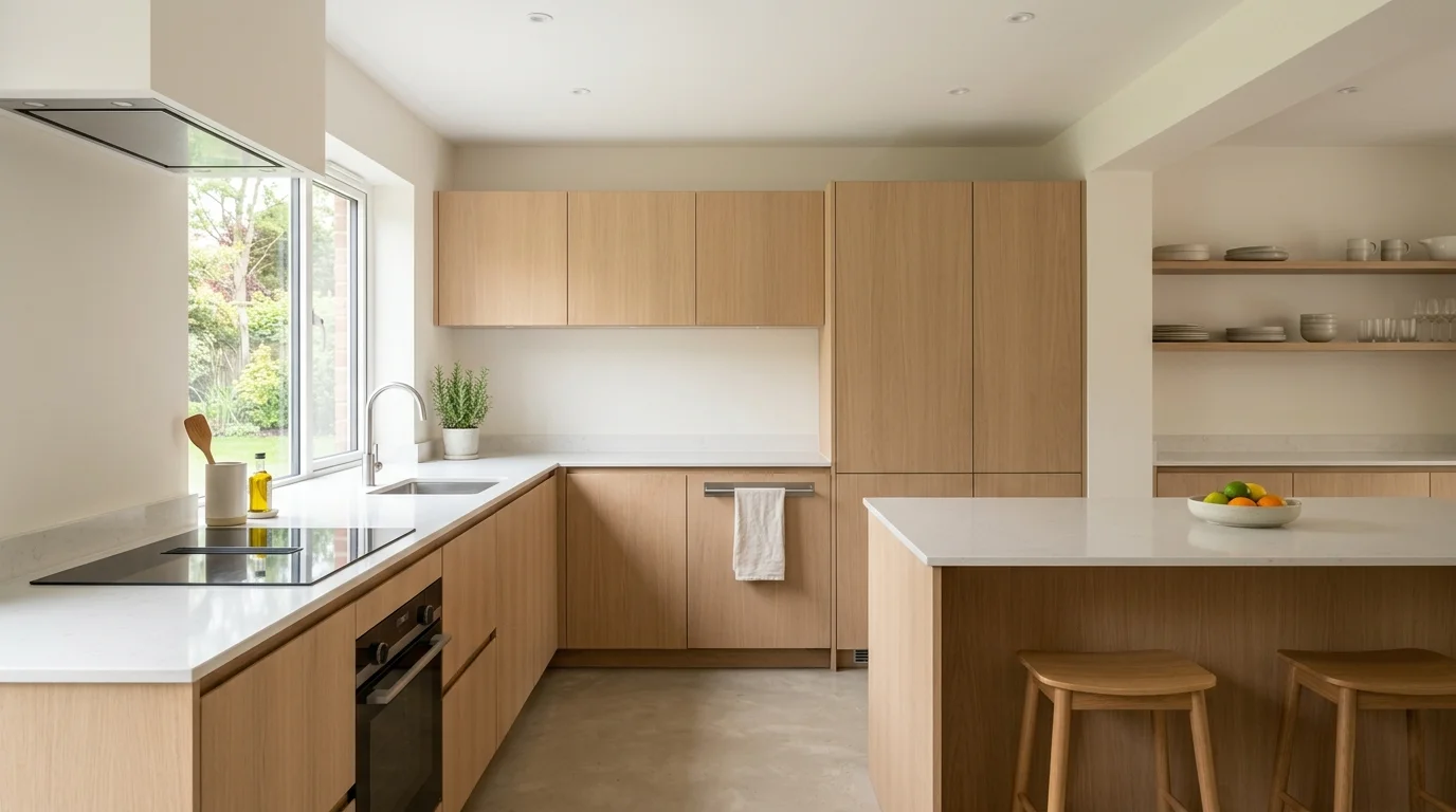 4. Bring in lighting that flatters the finish