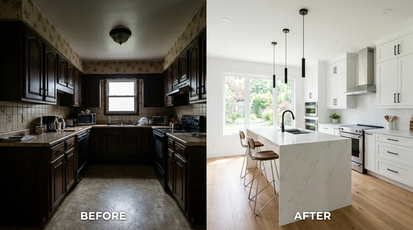 13 Dramatic Before and After Kitchen Remodel Ideas for Major Impact