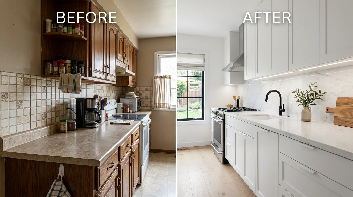 4. Bring in lighting that flatters the finish