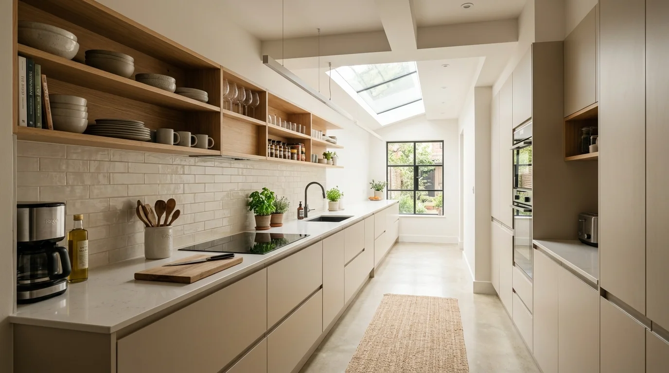 4. Bring in lighting that flatters the finish