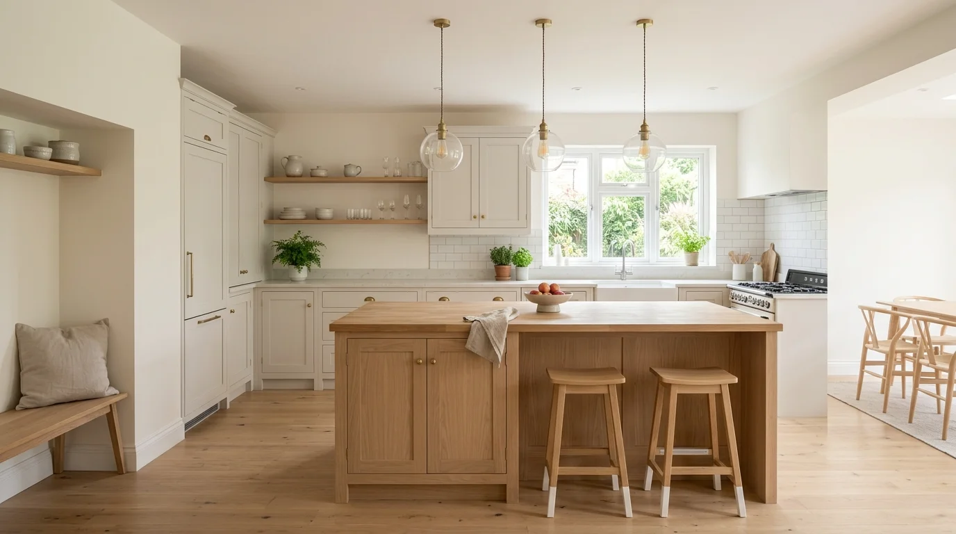 4. Bring in lighting that flatters the finish