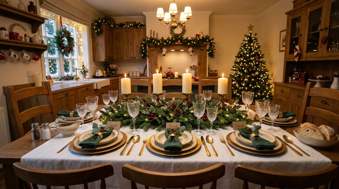 13 Elegant Kitchen Table Christmas Decor Ideas for Festive Meals
