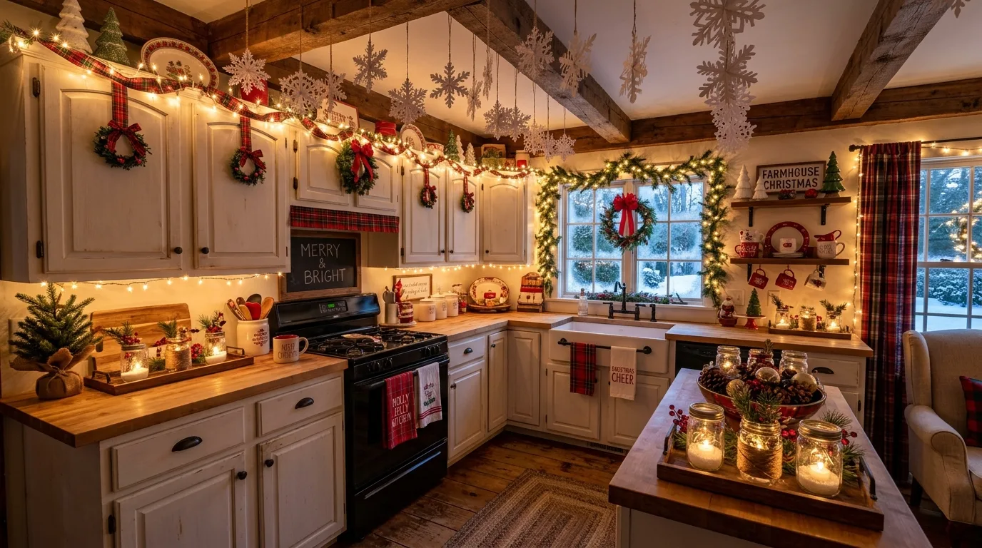 12 Festive DIY Christmas Kitchen Decor Ideas on a Budget