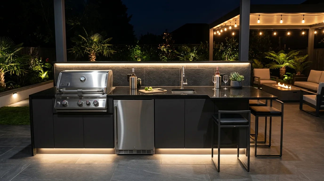 4. Add lighting that extends the space into evening