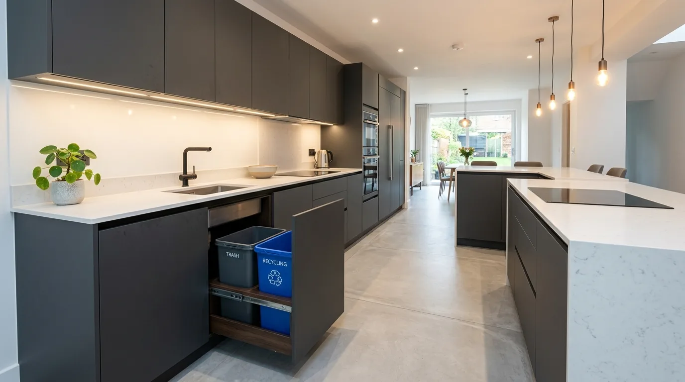 4. Bring in lighting that flatters the finish