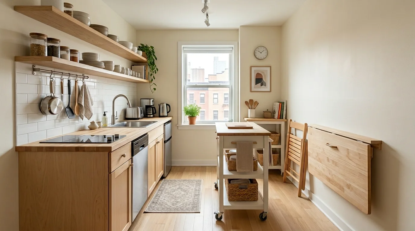 15 Genius Small Kitchen Ideas for Renters and Tiny Homes | The Outdoor ...