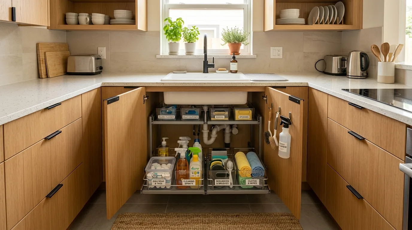 4. Bring in lighting that flatters the finish