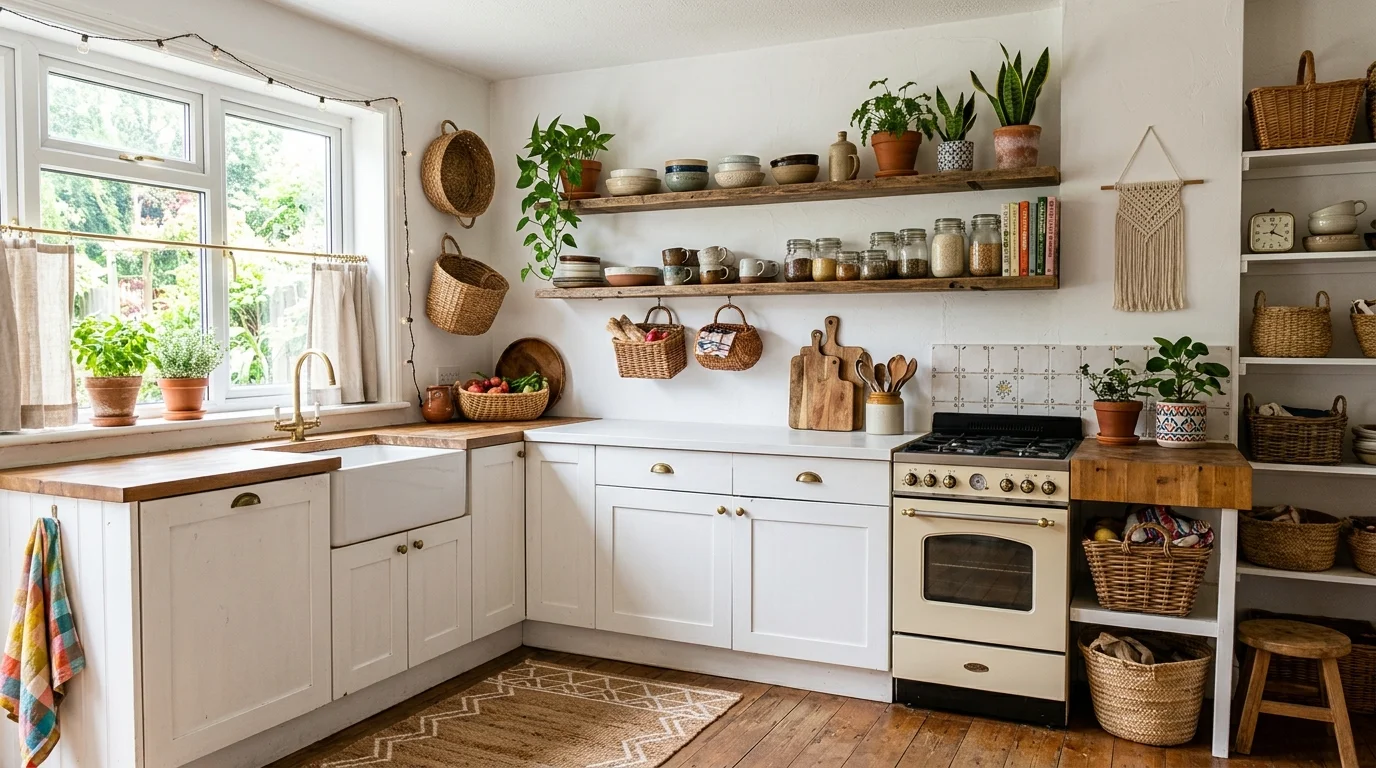 13 Inspiring Boho Kitchen Makeover Ideas on a Budget