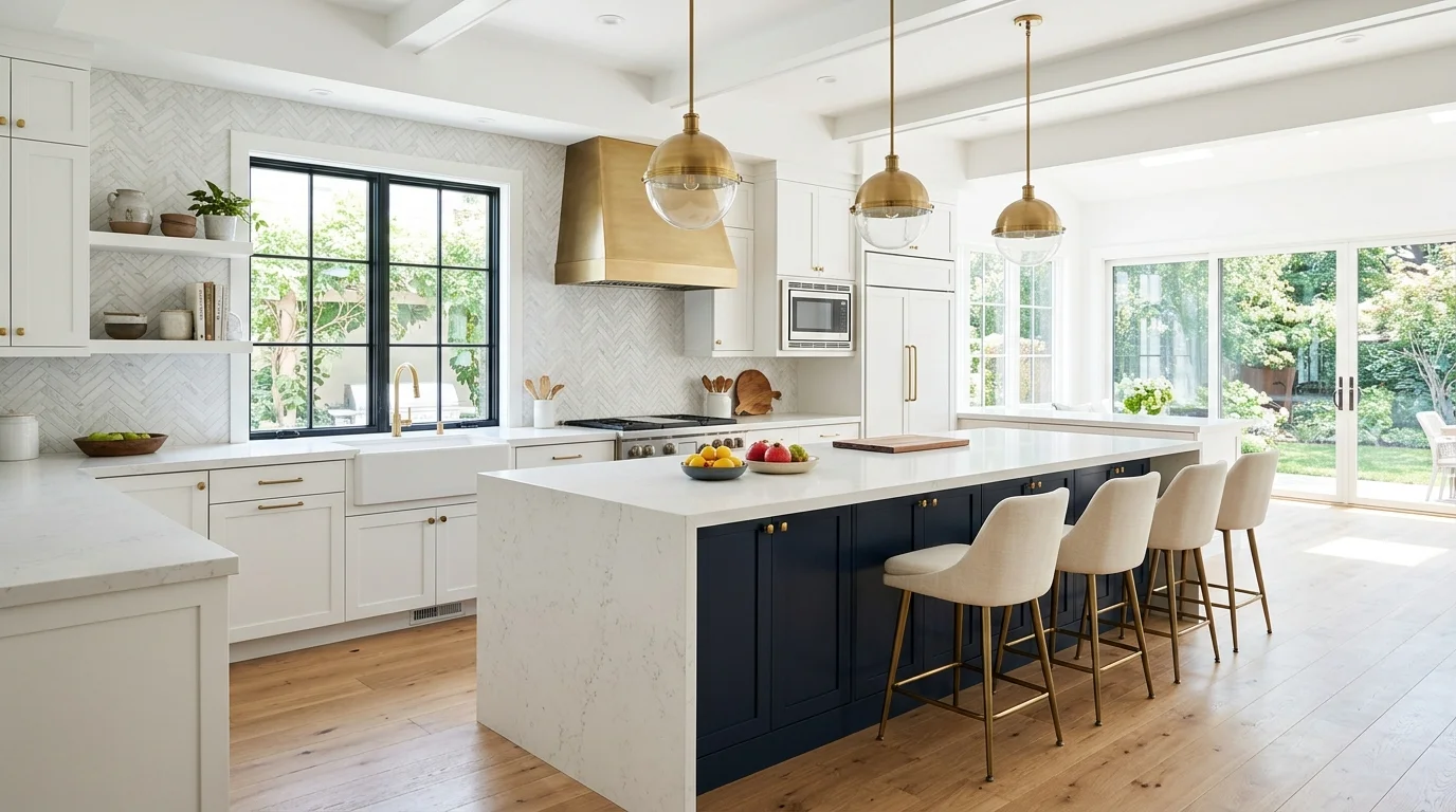 13 Moody Green Kitchen Cabinets with Black Countertops for Drama