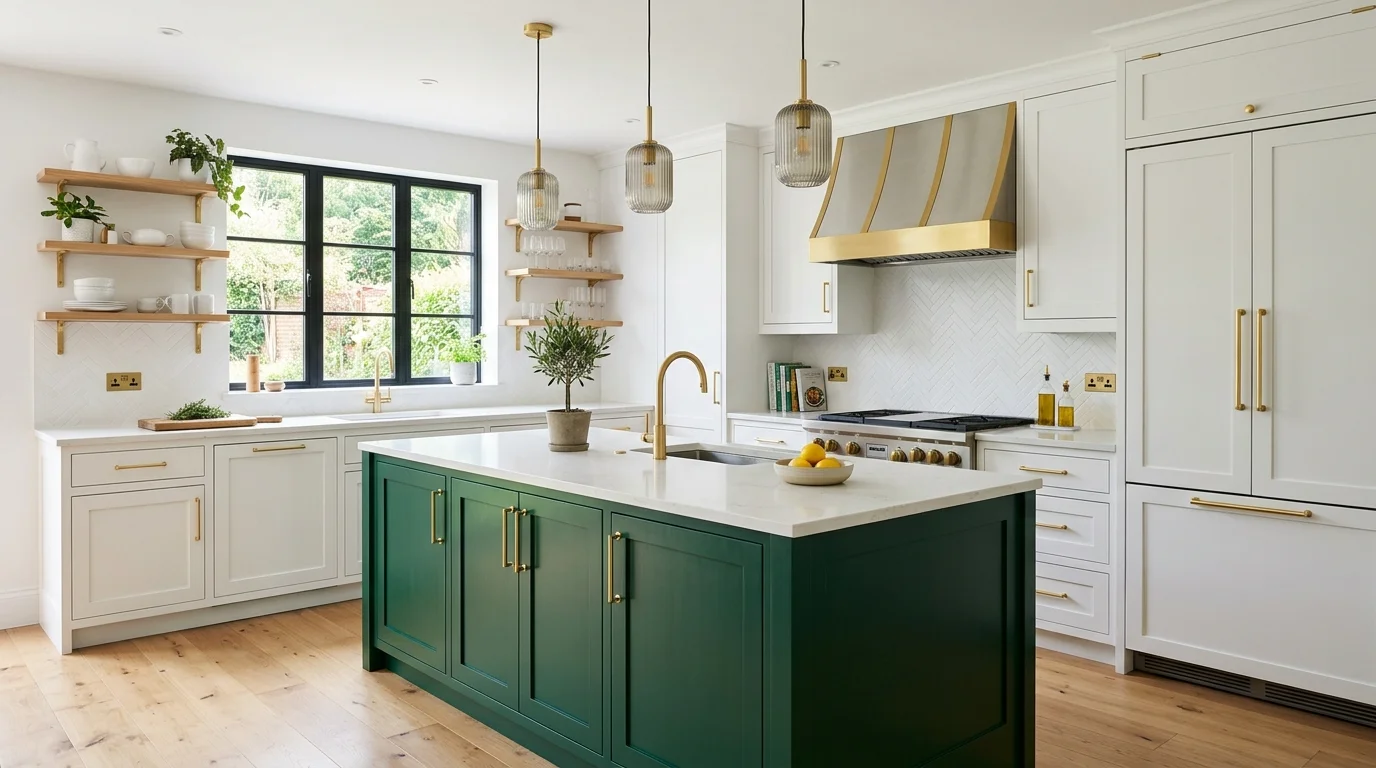 4. Bring in lighting that flatters the finish