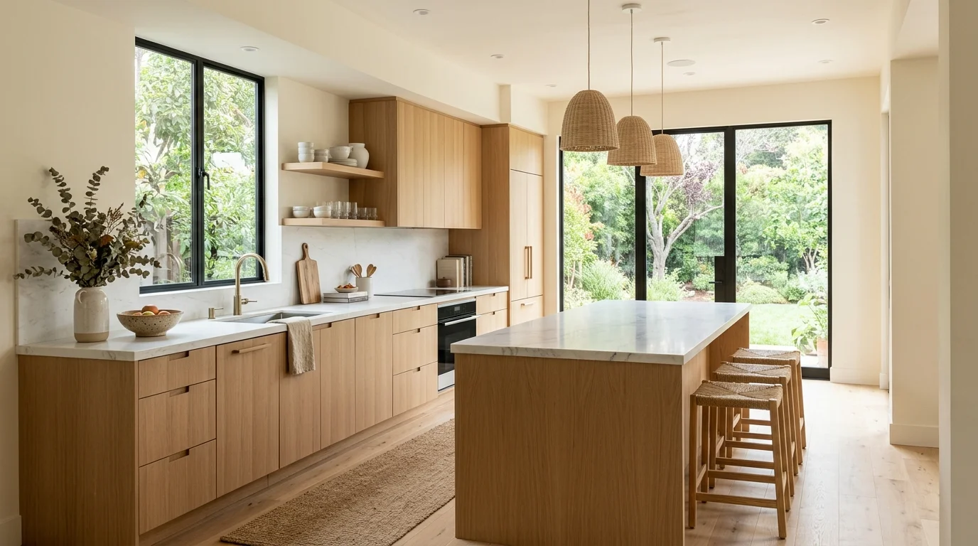 13 Natural Organic Modern Kitchen Decor Ideas for a Calm Space