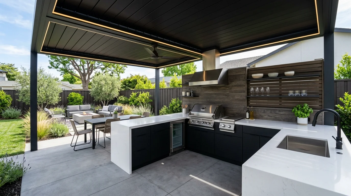 4. Add lighting that extends the space into evening