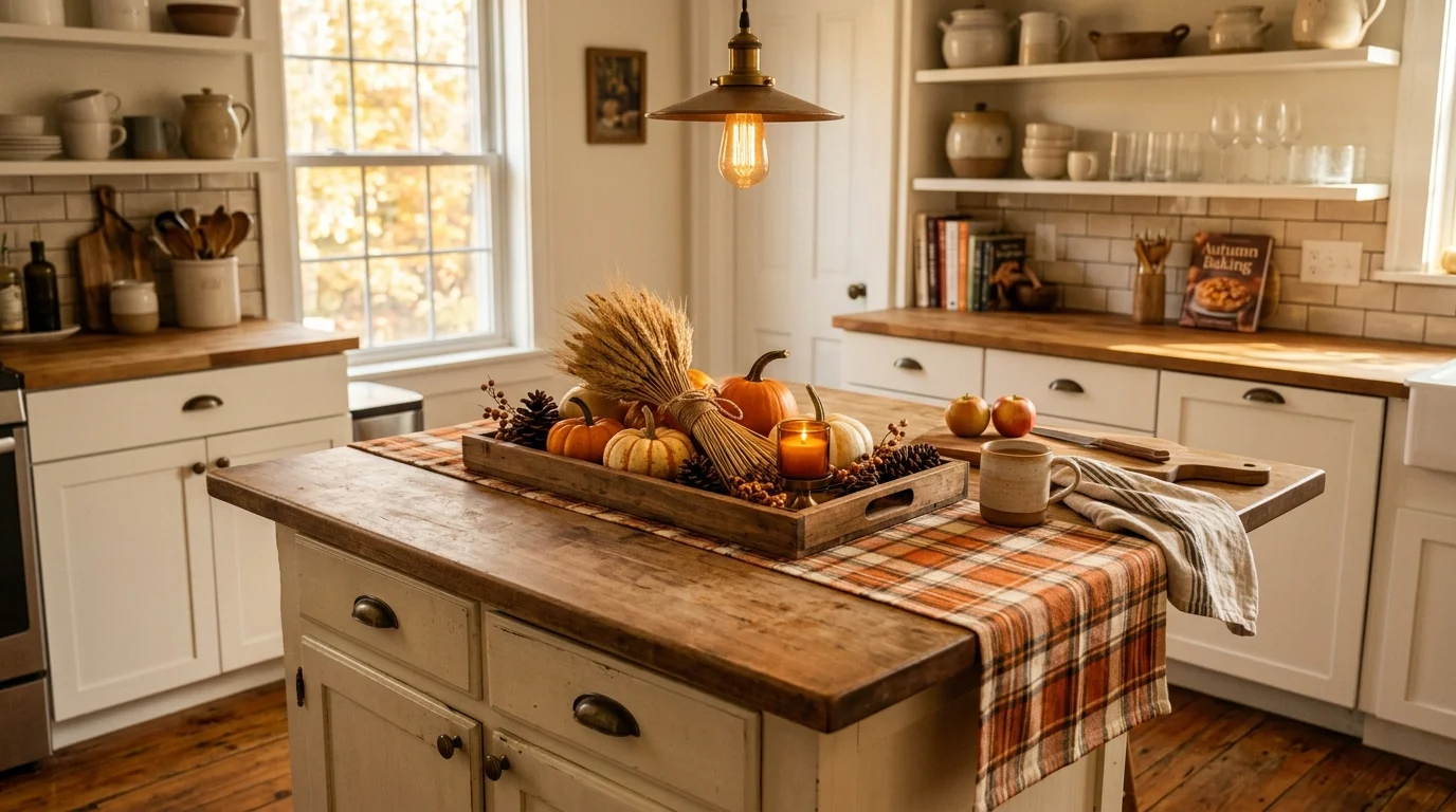 12 Quick Fall Kitchen Island Decor Hacks for Seasonal Style