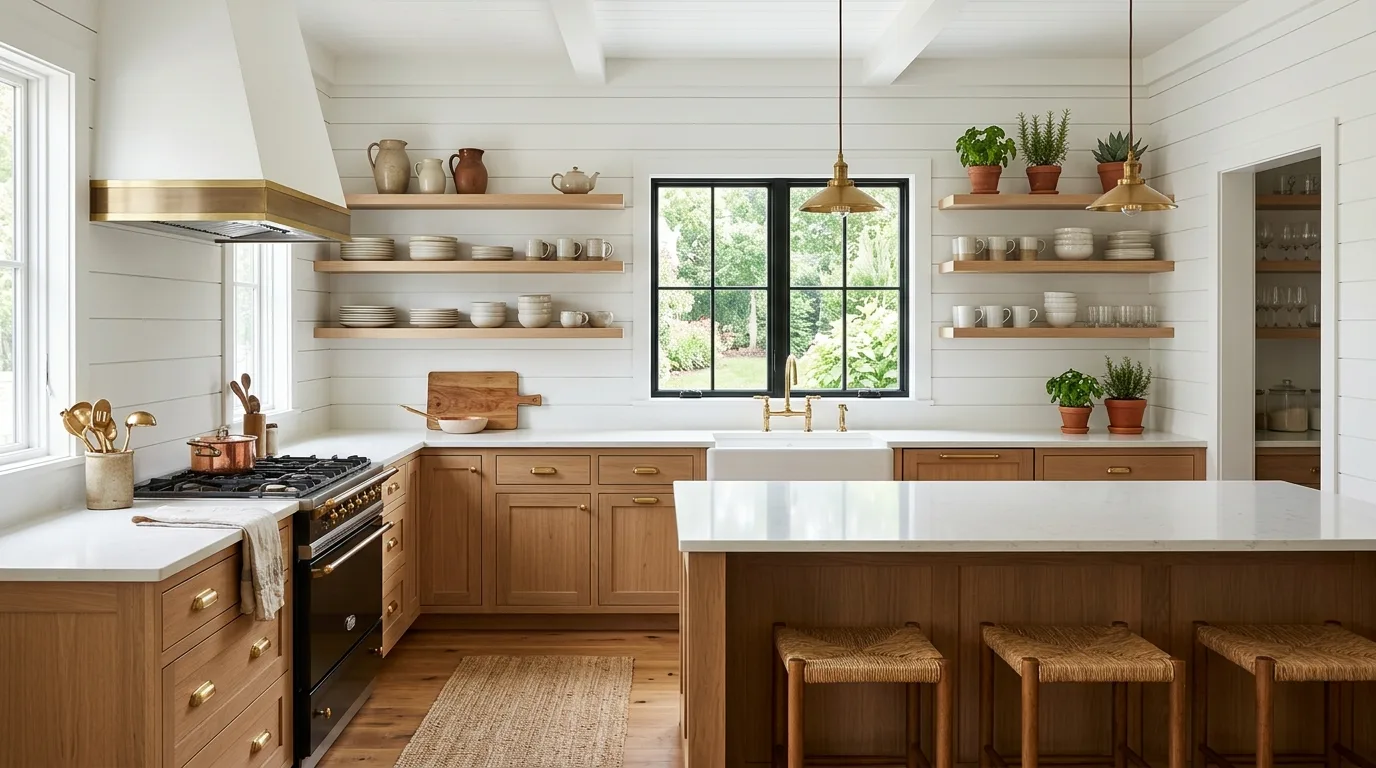 4. Bring in lighting that flatters the finish