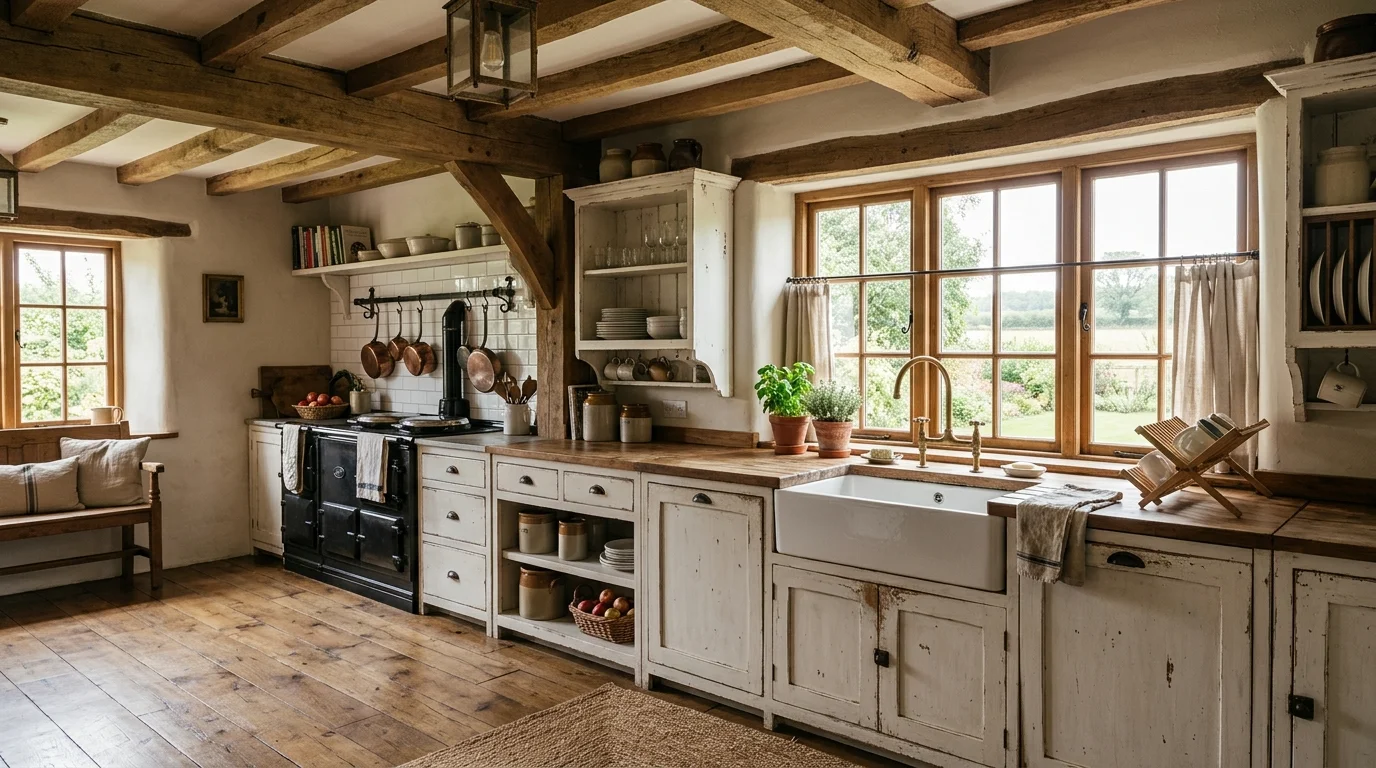 14 Rustic Vintage Farmhouse Kitchen Ideas Full of Character