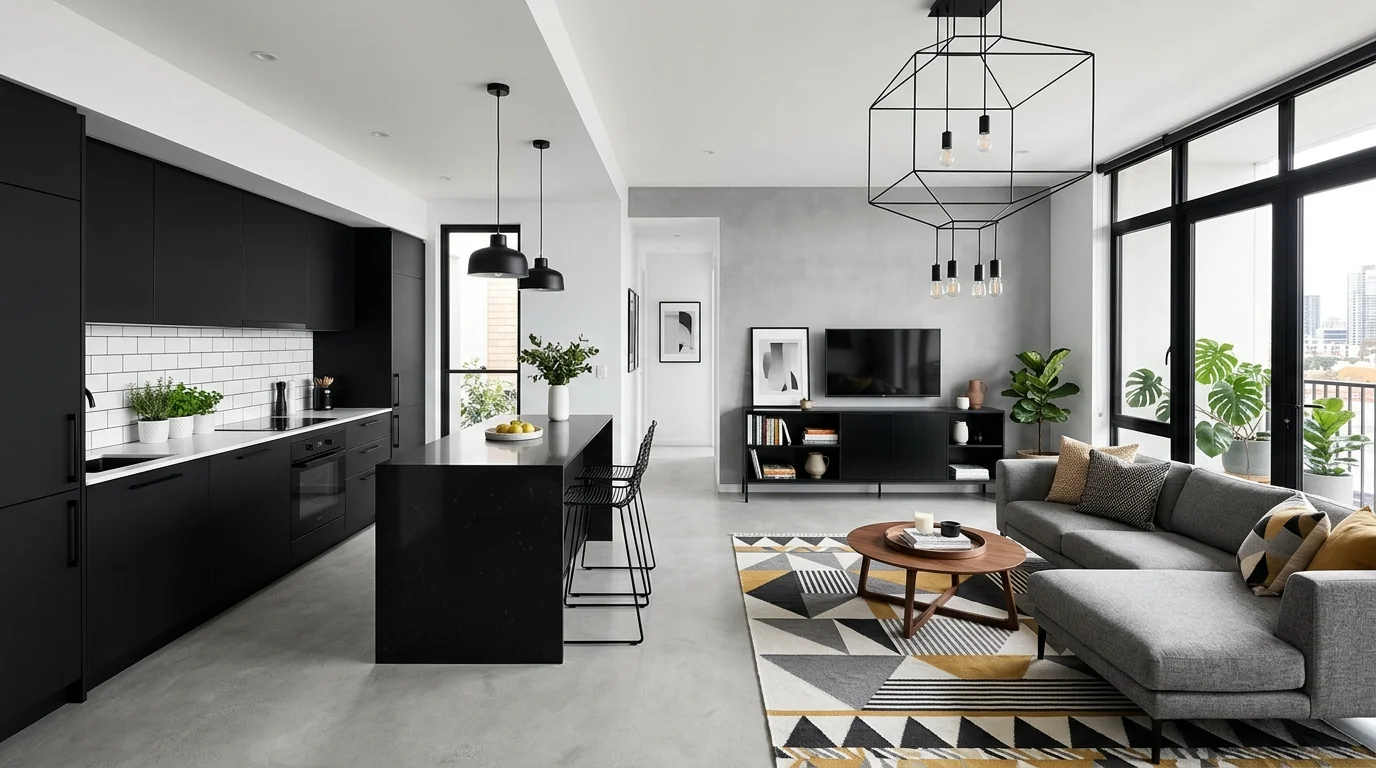 4. Bring in lighting that flatters the finish