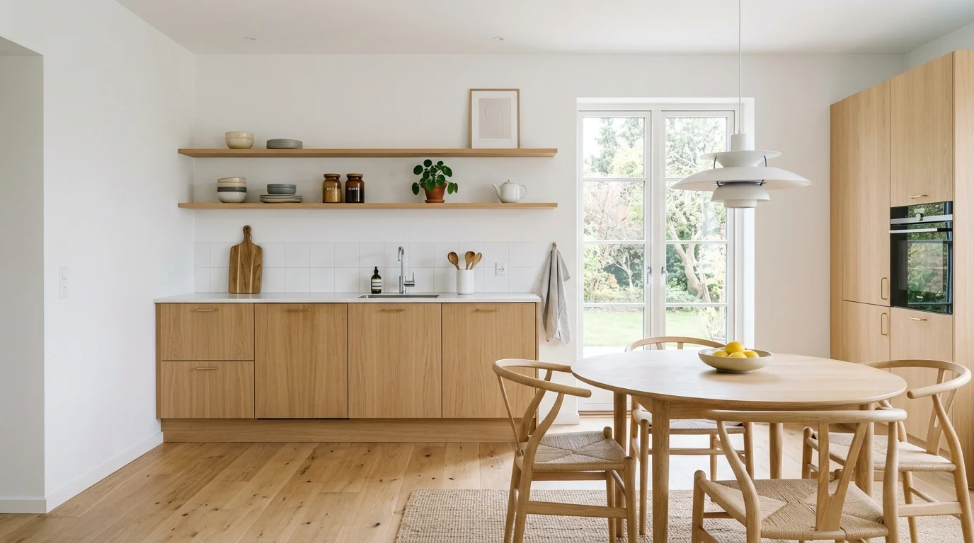 4. Bring in lighting that flatters the finish