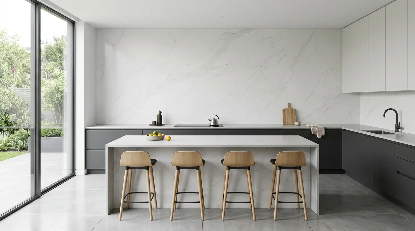 4. Bring in lighting that flatters the finish