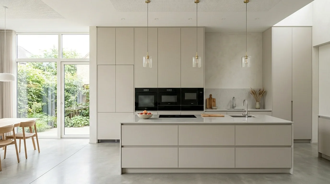 4. Bring in lighting that flatters the finish