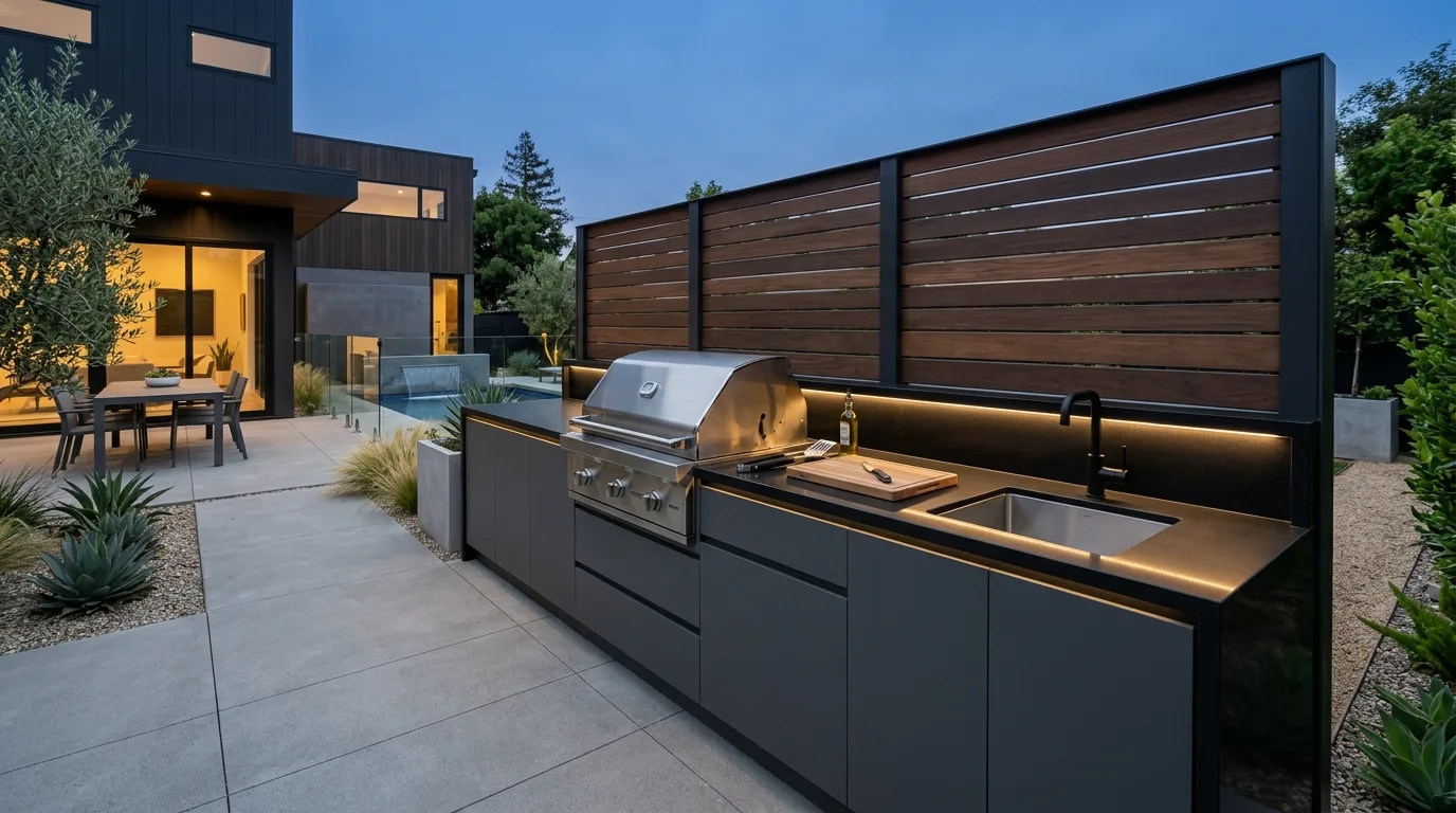 13 Sleek Modern Outdoor Kitchen Ideas for a Contemporary Backyard