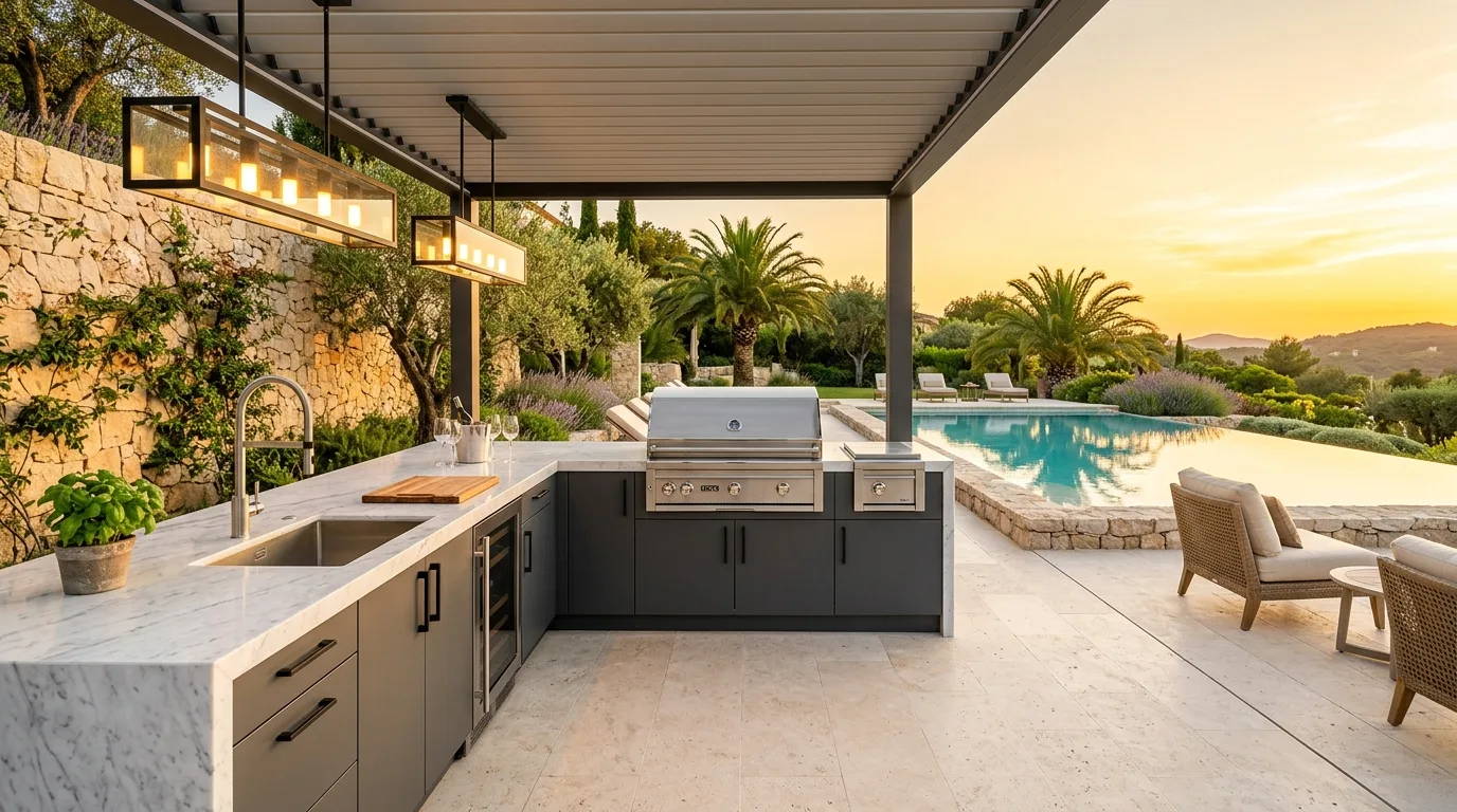 4. Add lighting that extends the space into evening