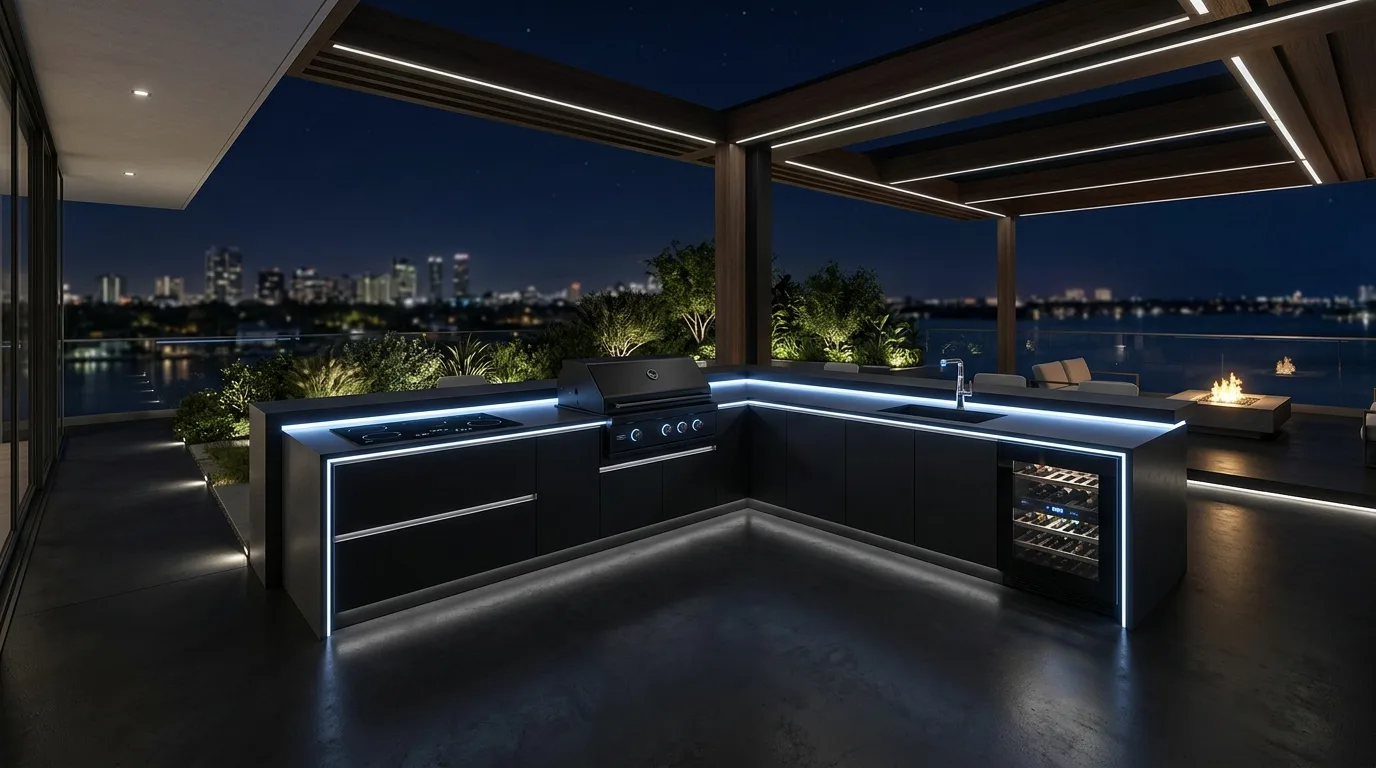 10. Tie the kitchen into the landscape around it