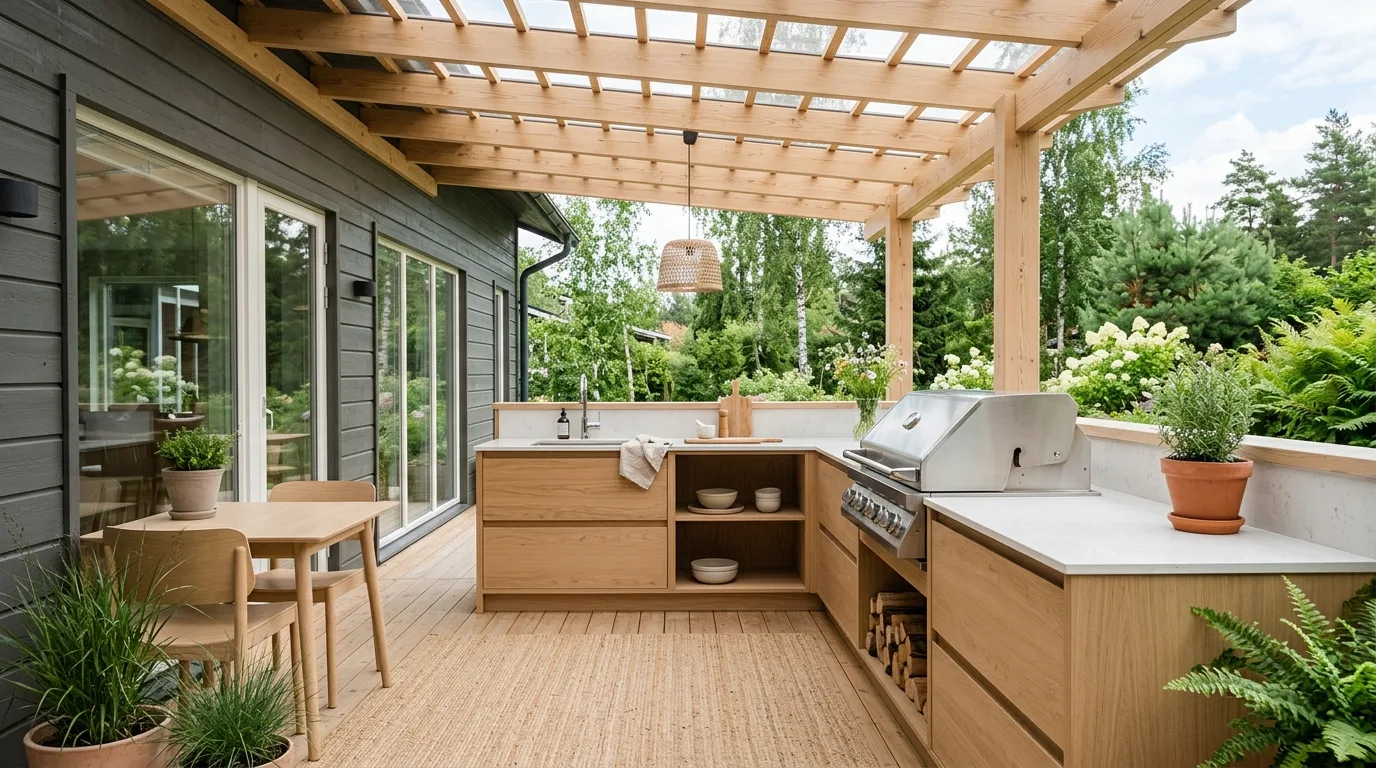 10. Tie the kitchen into the landscape around it