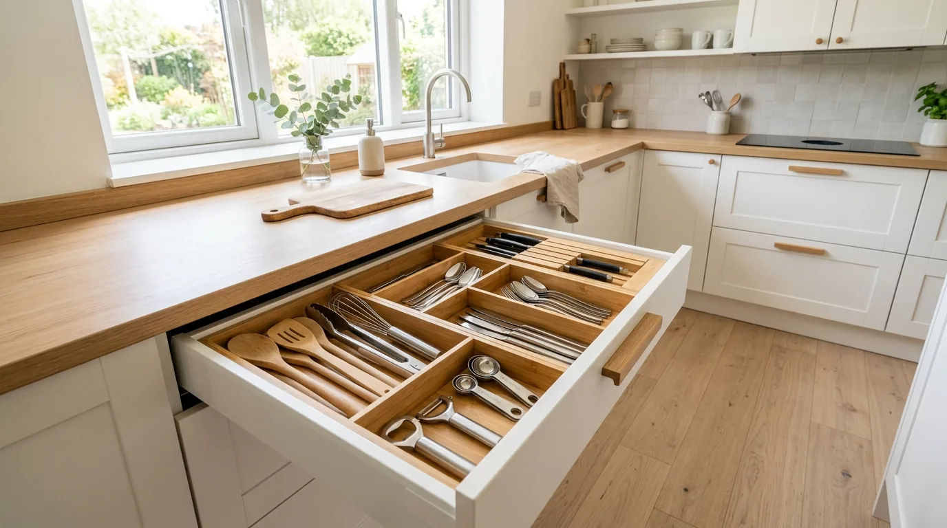 5. Give each shelf or drawer one job