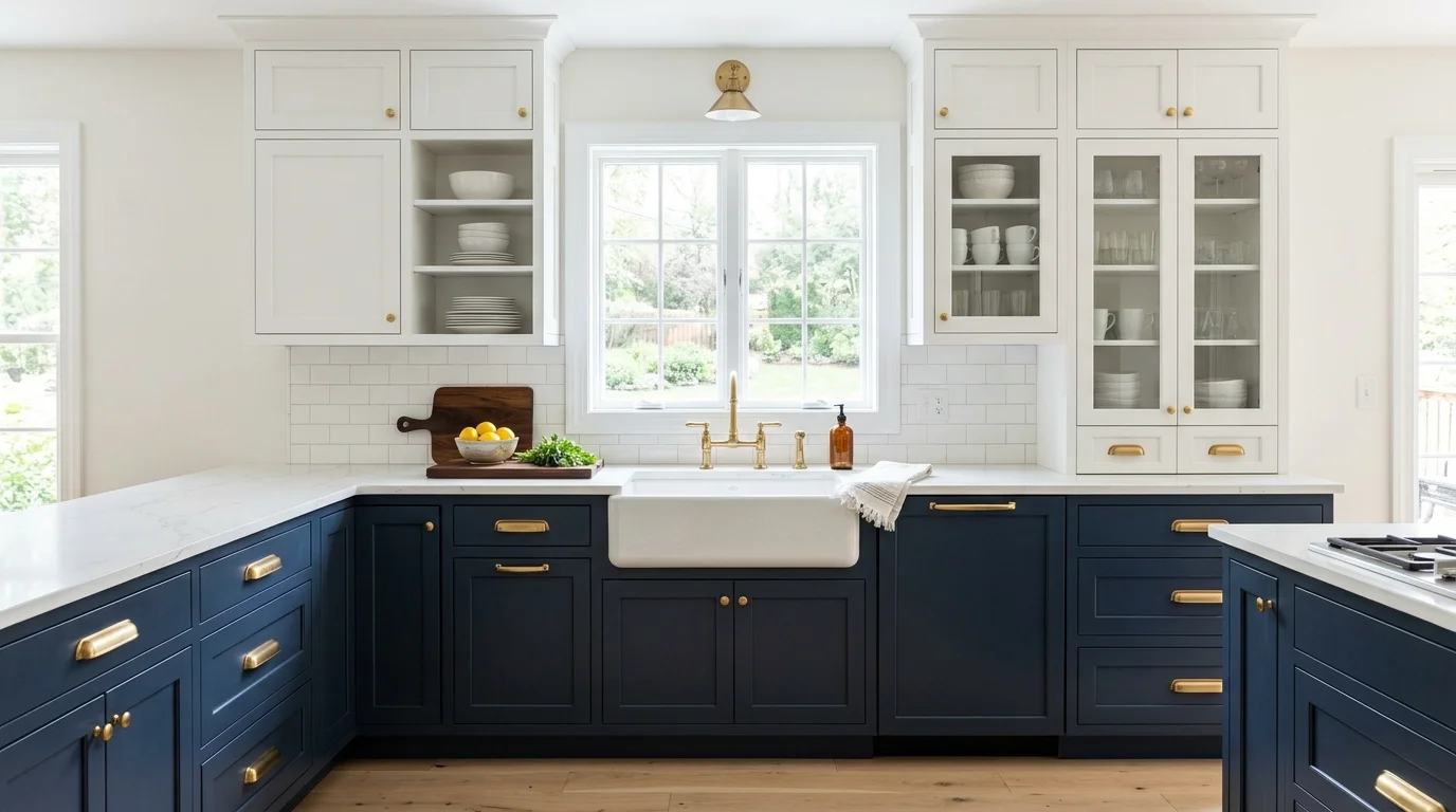 4. Bring in lighting that flatters the finish