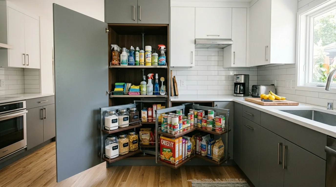 4. Bring in lighting that flatters the finish