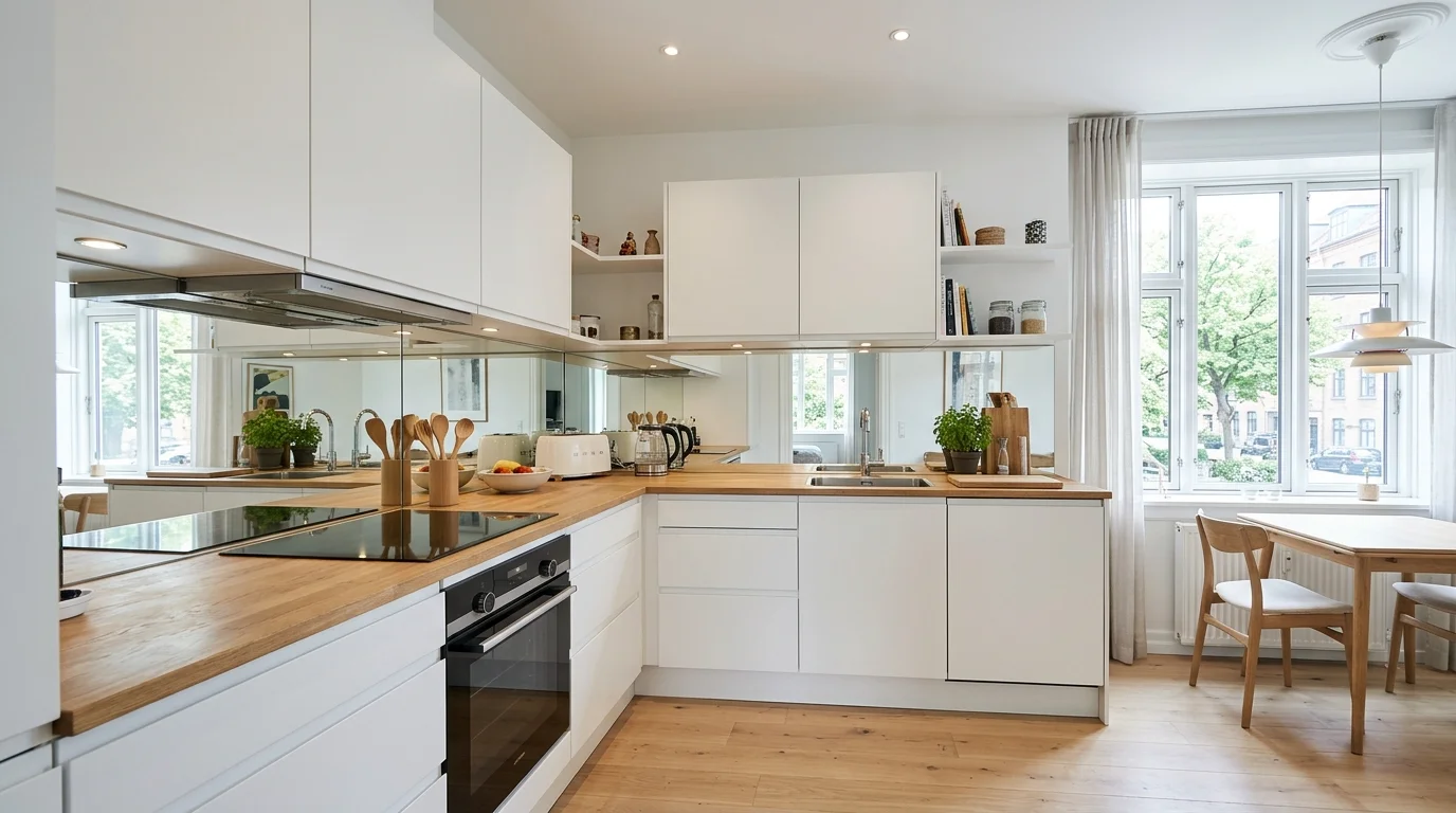 4. Bring in lighting that flatters the finish